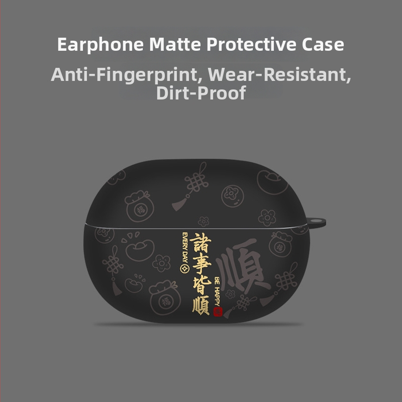 Ochranný kryt pre Huawei FreeBuds Pro 5, ručne vyrobený, karikatúrny štýl, vodný transferná nálepka