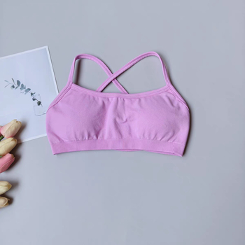 Bezešrna sportska grudnjaka s križnim stražnjim dijelom, bežična, puna čašica s oblikovanim šalicama, materijal najlon/poliamid 90% + spandeks 10%, trodjelni set, prozračna i brzo sušeća