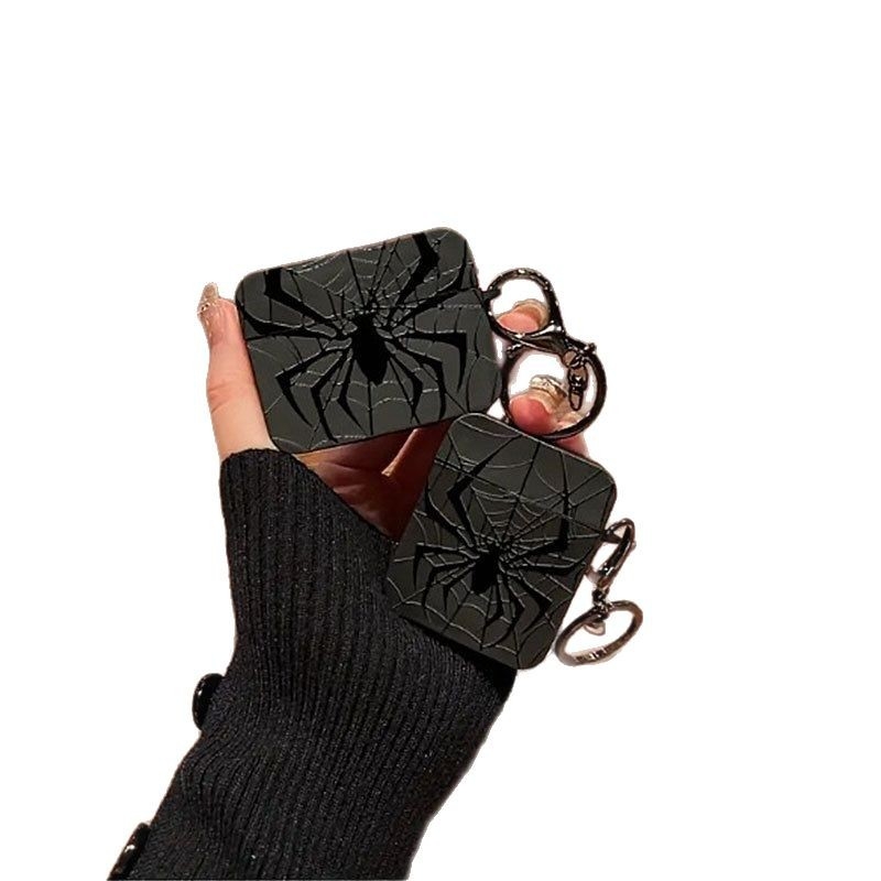 Ochranný kryt AirPods 4, TPU, reliéfny štvorcový pavúčí vzor, kompatibilný s Apple AirPods 4. generácie