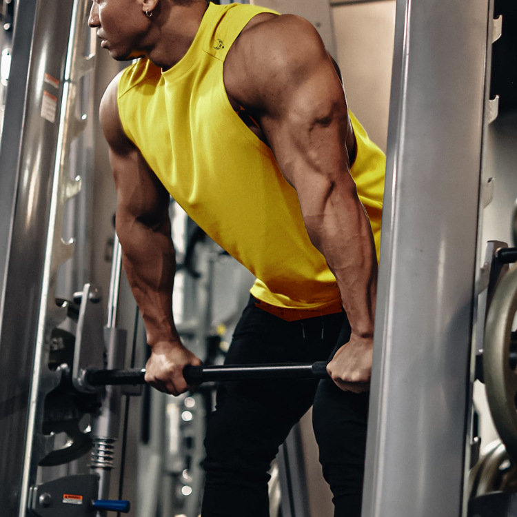 Αθλητικό γιλέκο χωρίς μανίκια, χαλαρή γραμμή, δίκτυ γρήγορου στεγνώματος, πολυεστερικό ύφασμα, λεπτό, τσεπούλα