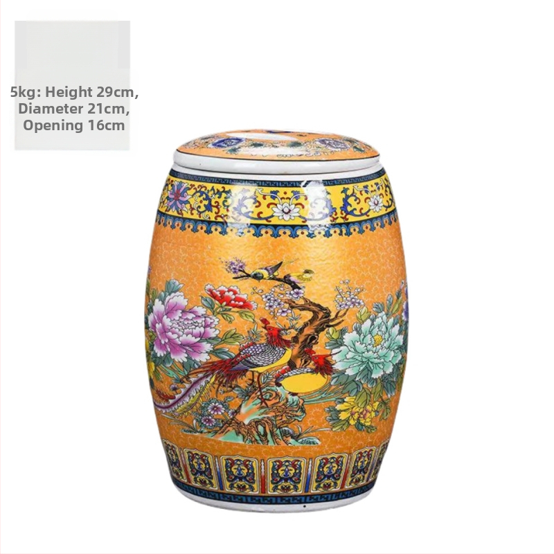 Kanta za skladištenje riže, keramička, otporna na vlagu, kineski stil, podrijetlo Wenzhou