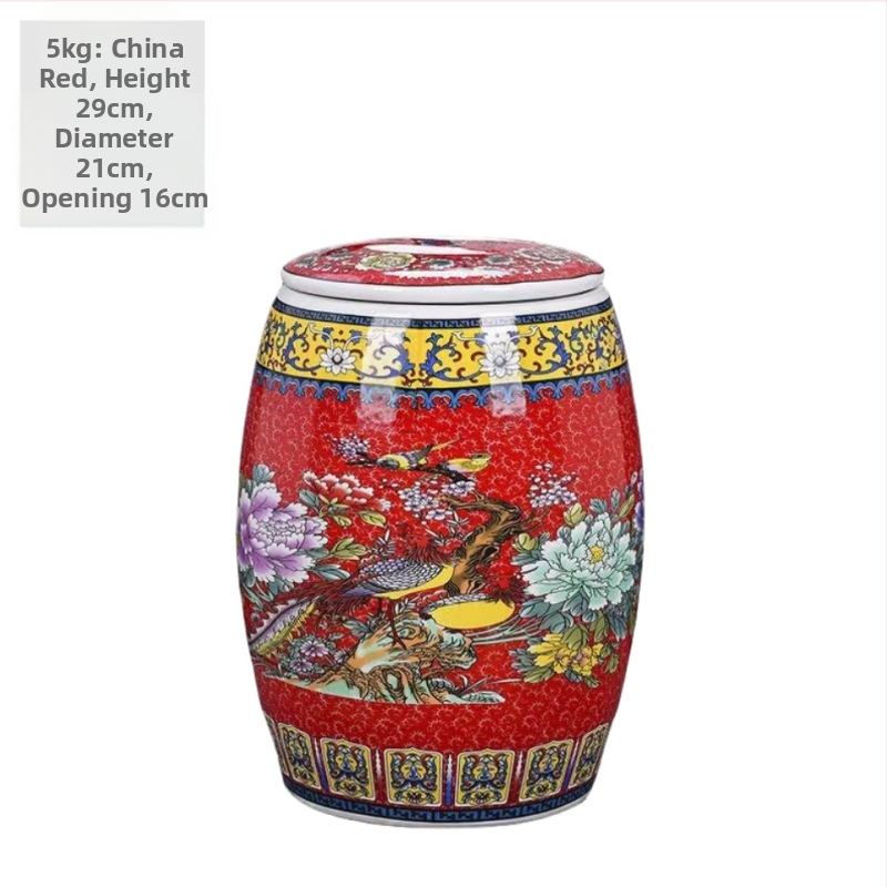 Kanta za skladištenje riže, keramička, otporna na vlagu, kineski stil, podrijetlo Wenzhou