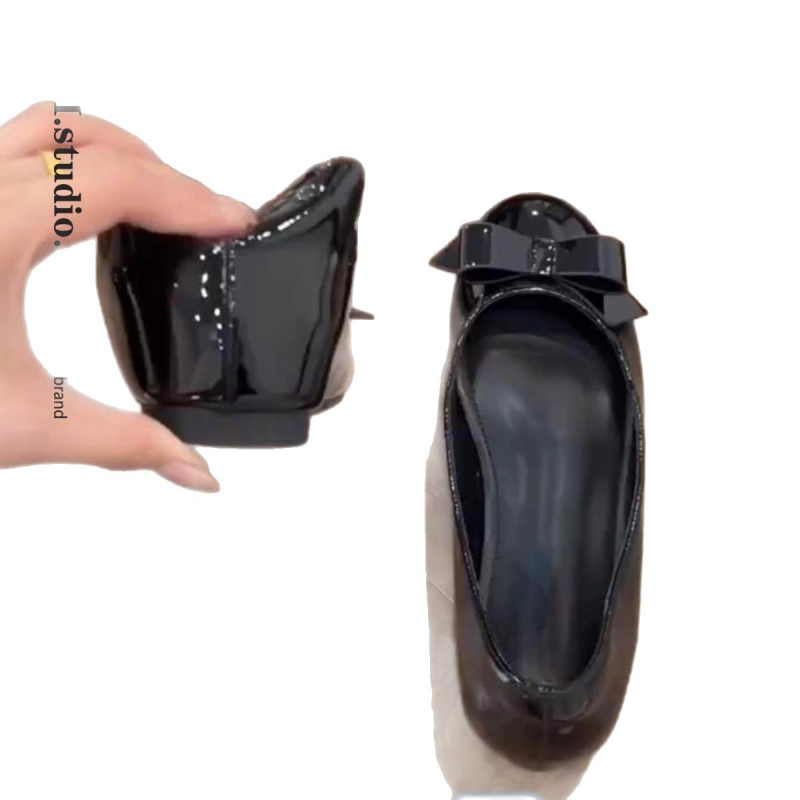 Mary Jane balerinke s okruglim vrhom, srednje visoka potpetica 3–6 cm, EVA uložak, gumeni đon