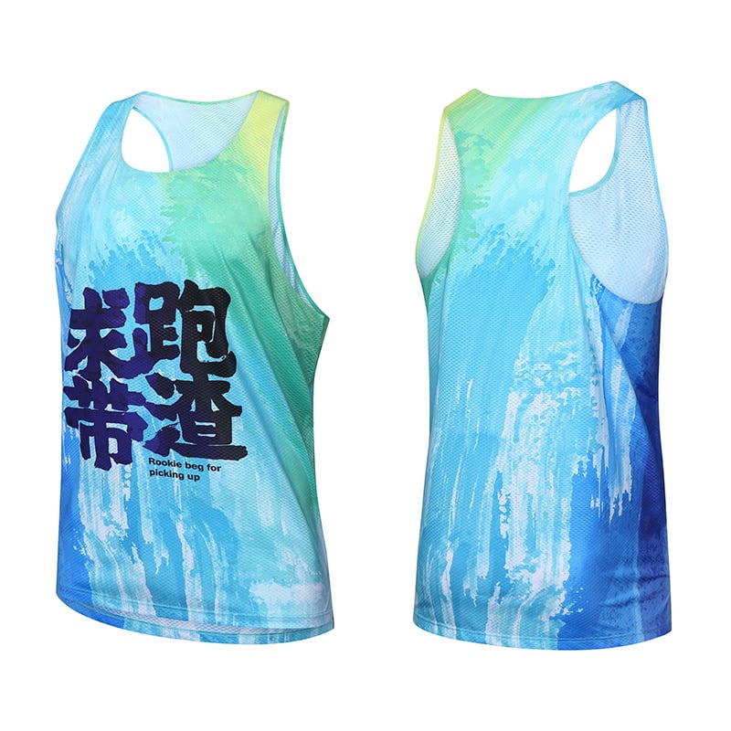 Αθλητικό γιλέκο χωρίς ραφές — γρήγορο στέγνωμα, mesh τζακάρ ύφασμα, ελαφρύ και διαπνέον, unisex, κατάλληλο για τρέξιμο, ποδηλασία και πεζοπορία