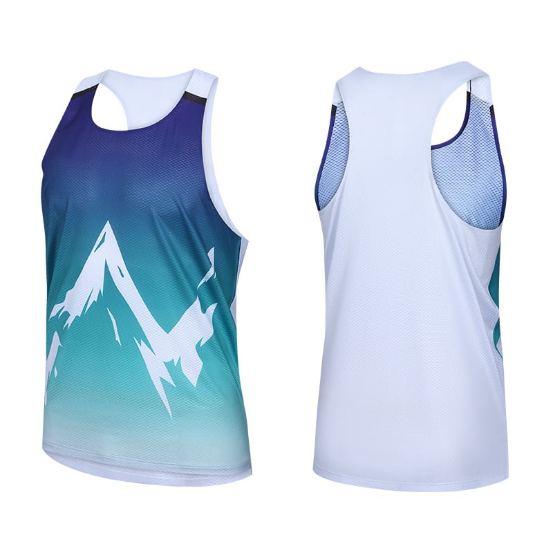 Αθλητικό γιλέκο χωρίς ραφές — γρήγορο στέγνωμα, mesh τζακάρ ύφασμα, ελαφρύ και διαπνέον, unisex, κατάλληλο για τρέξιμο, ποδηλασία και πεζοπορία