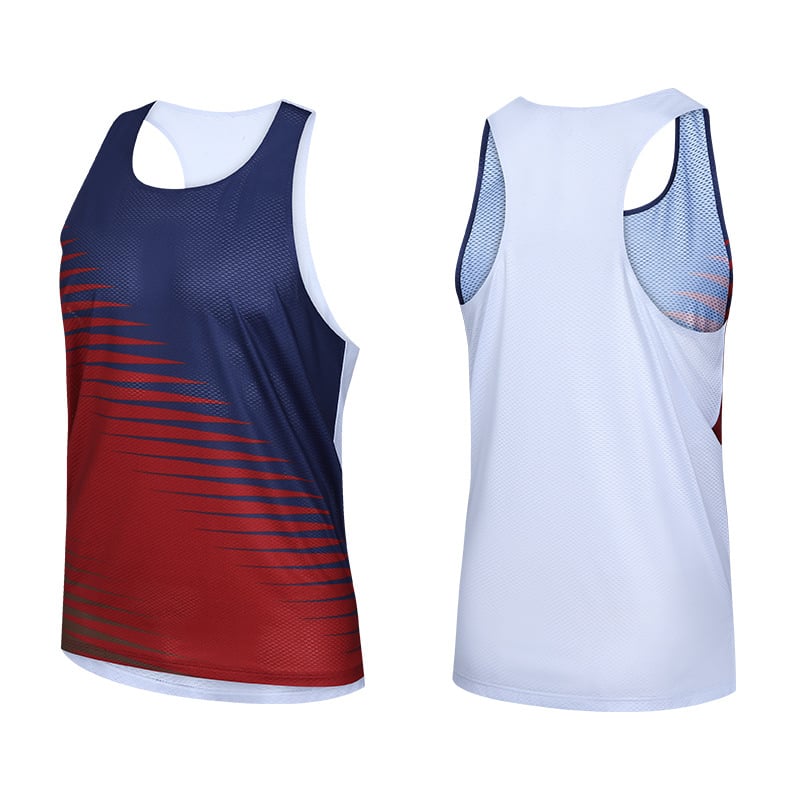 Αθλητικό γιλέκο χωρίς ραφές — γρήγορο στέγνωμα, mesh τζακάρ ύφασμα, ελαφρύ και διαπνέον, unisex, κατάλληλο για τρέξιμο, ποδηλασία και πεζοπορία