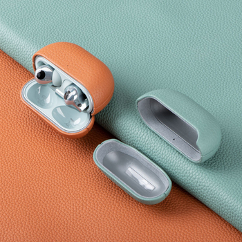 Carcasă din piele pentru Huawei FreeBuds Pro4 – Piele adevărată, Confecționată manual, Personalizabilă, Universală