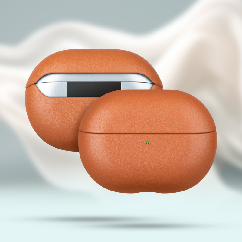 Carcasă din piele pentru Huawei FreeBuds Pro4 – Piele adevărată, Confecționată manual, Personalizabilă, Universală