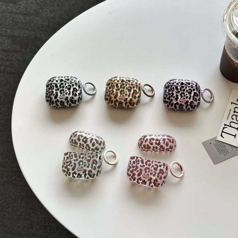 Retro potpuno prozirno kućište s leopard uzorkom za AirPods Pro 3. generaciju, zaštitni kućište za 2. i 4. generaciju