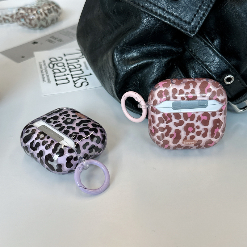 Retro potpuno prozirno kućište s leopard uzorkom za AirPods Pro 3. generaciju, zaštitni kućište za 2. i 4. generaciju