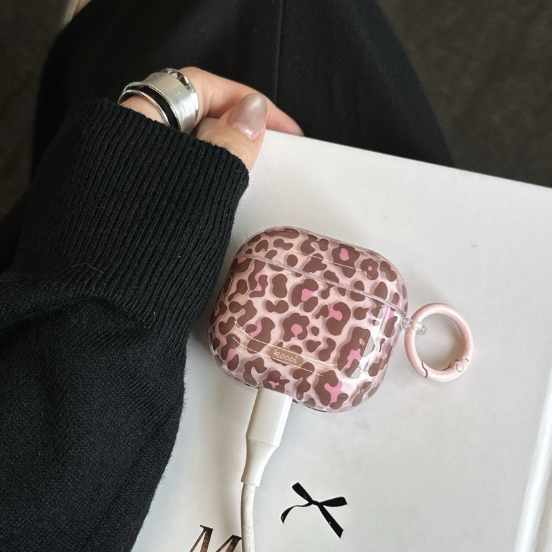 Retro potpuno prozirno kućište s leopard uzorkom za AirPods Pro 3. generaciju, zaštitni kućište za 2. i 4. generaciju