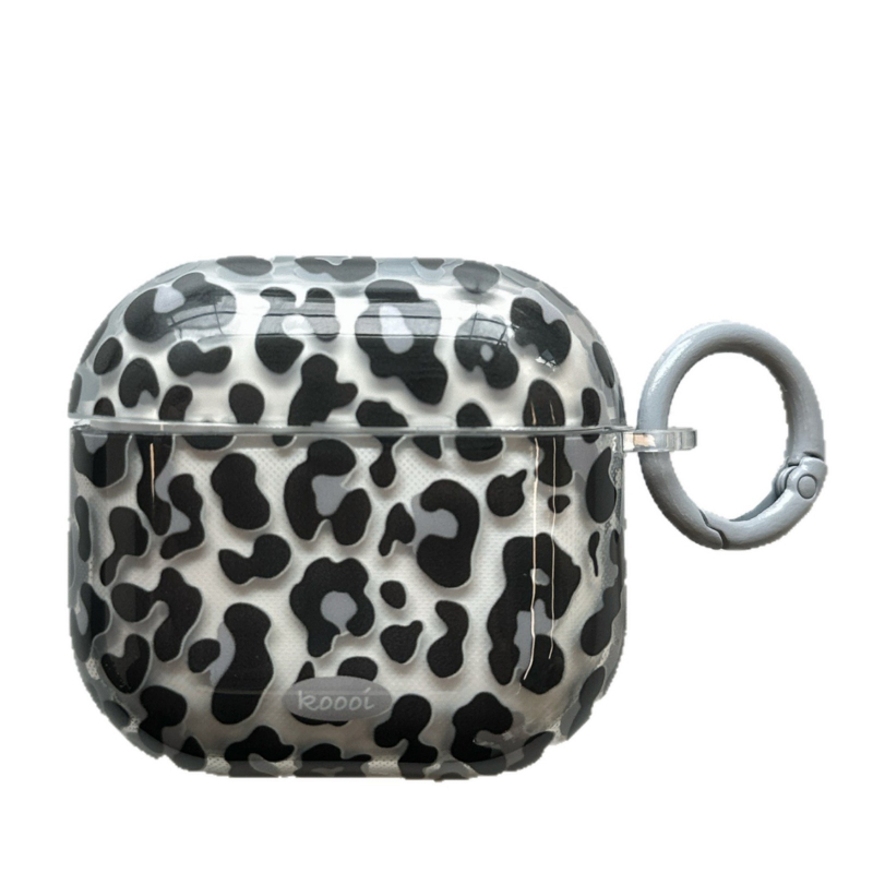 Retro potpuno prozirno kućište s leopard uzorkom za AirPods Pro 3. generaciju, zaštitni kućište za 2. i 4. generaciju