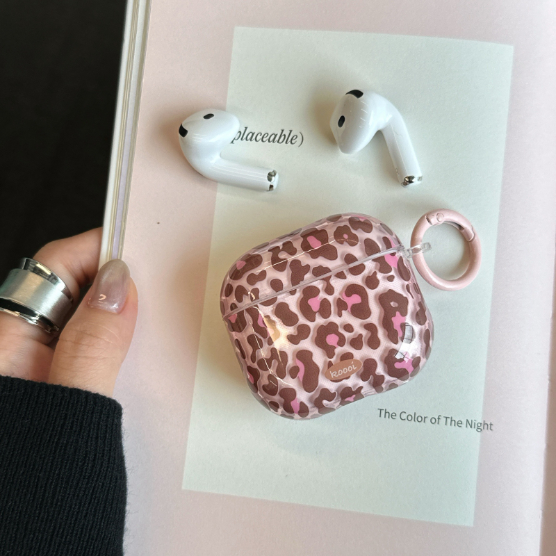 Retro potpuno prozirno kućište s leopard uzorkom za AirPods Pro 3. generaciju, zaštitni kućište za 2. i 4. generaciju