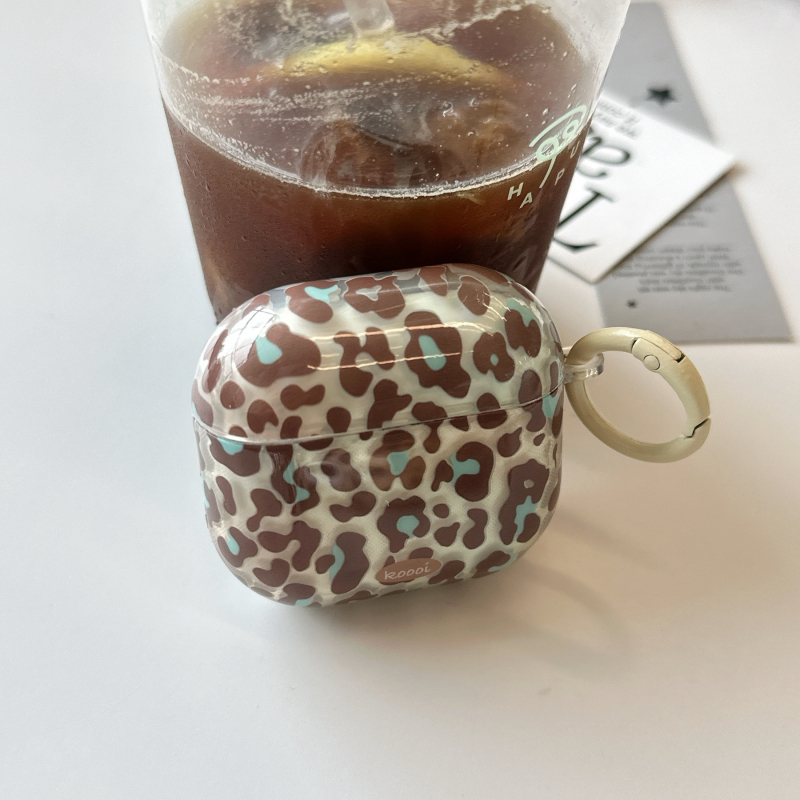 Retro potpuno prozirno kućište s leopard uzorkom za AirPods Pro 3. generaciju, zaštitni kućište za 2. i 4. generaciju