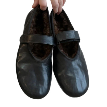 Ženske Mary Jane cipele — okrugli nos, gornji materijal mikrovlakna, ulošak od ovčje kože, podstava od umjetnog pliša, gumeni potplat