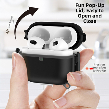 Kućište za AirPods 4. generaciju, mekani silikon, otporno na padove, kompatibilno s AirPods Pro 2, Bluetooth