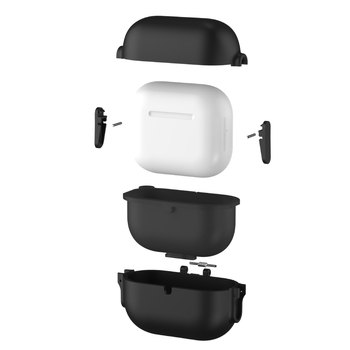 Kućište za AirPods 4. generaciju, mekani silikon, otporno na padove, kompatibilno s AirPods Pro 2, Bluetooth