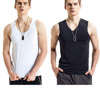 Ανδρικό αθλητικό γιλέκο χωρίς ραφές, ύφασμα πολυεστέρα 90% που στεγνώνει γρήγορα, εφαρμοστό σιλουέτα, για καλοκαίρι αθλητισμού