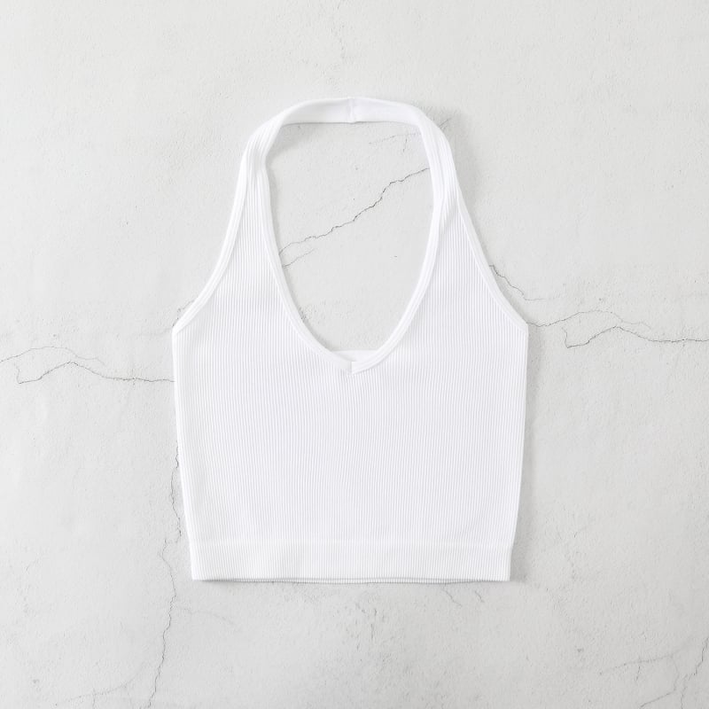 Γυναικείο αμάνικο γιλέκο – Ριγέ Νάιλον, Απορροφά Υγρασία, 90% Νάιλον, Για Τρέξιμο και Γυμναστική, Καλοκαίρι και Φθινόπωρο