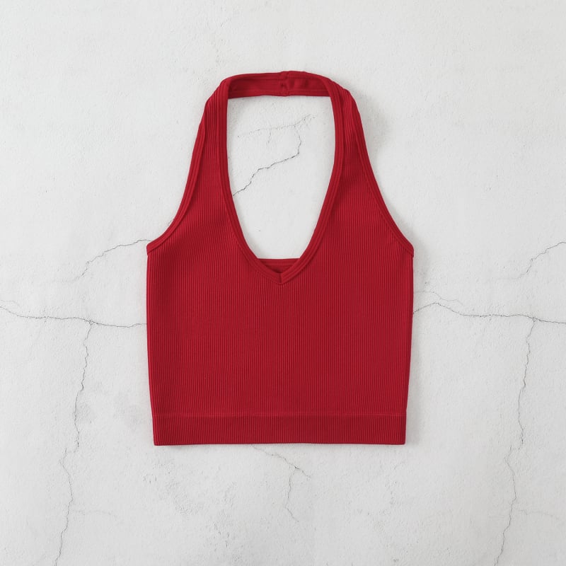 Γυναικείο αμάνικο γιλέκο – Ριγέ Νάιλον, Απορροφά Υγρασία, 90% Νάιλον, Για Τρέξιμο και Γυμναστική, Καλοκαίρι και Φθινόπωρο