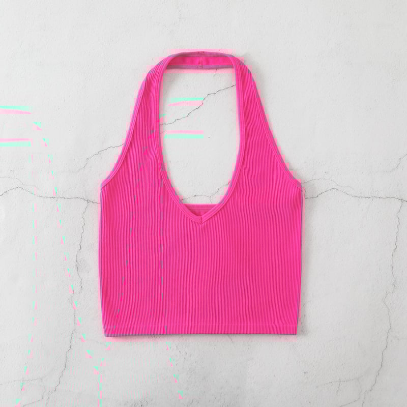 Γυναικείο αμάνικο γιλέκο – Ριγέ Νάιλον, Απορροφά Υγρασία, 90% Νάιλον, Για Τρέξιμο και Γυμναστική, Καλοκαίρι και Φθινόπωρο