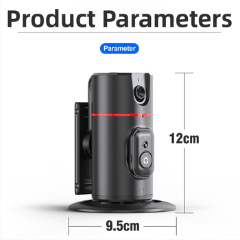 Gimbal na mobilný telefón s rozpoznávaním tváre, 360° panoramatické sledovanie, stolný stojan, Bluetooth diaľkové ovládanie, stabilizácia obrazu