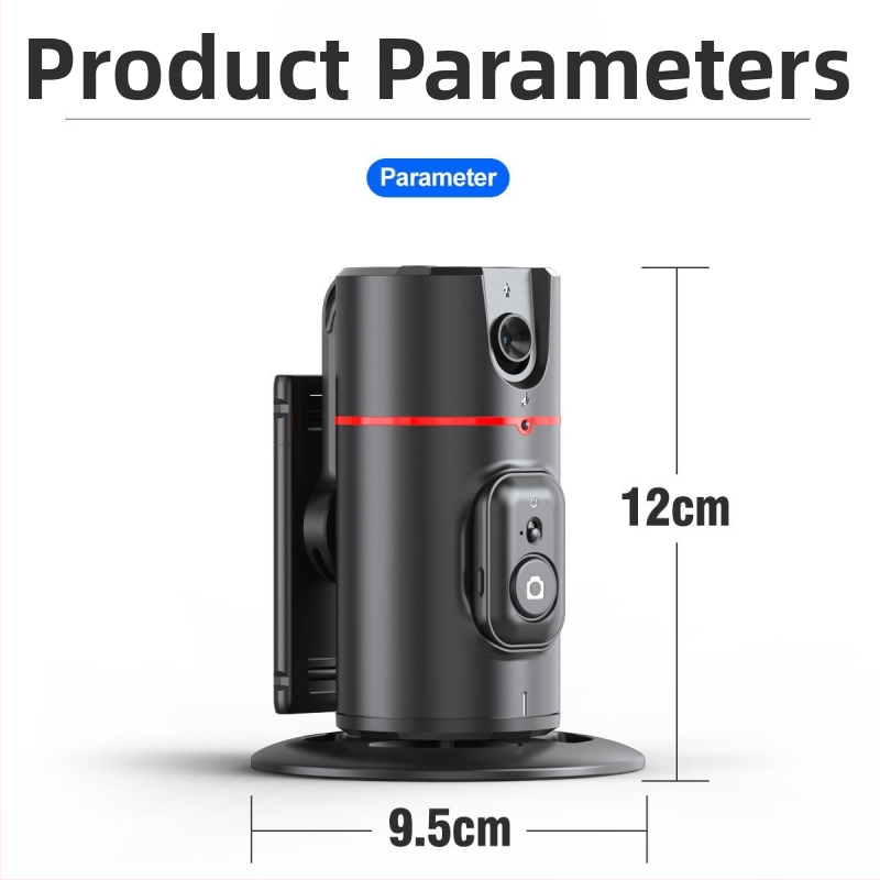 Gimbal na mobilný telefón s rozpoznávaním tváre, 360° panoramatické sledovanie, stolný stojan, Bluetooth diaľkové ovládanie, stabilizácia obrazu