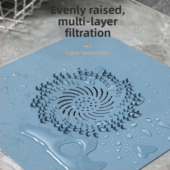 Silikonska poklop odvoda s filtrom za kosu, protiv začepljenja kupaonskog odvoda, prilagodljivo, moderan minimalistički stil