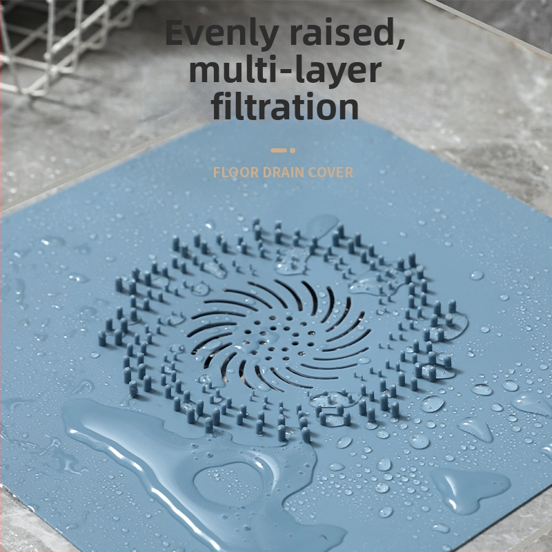 Silikonska poklop odvoda s filtrom za kosu, protiv začepljenja kupaonskog odvoda, prilagodljivo, moderan minimalistički stil