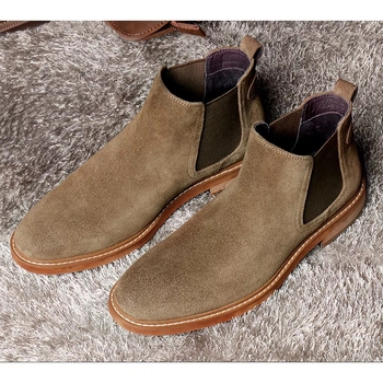 Muške gležnjače od nubuka, visoke, casual stil