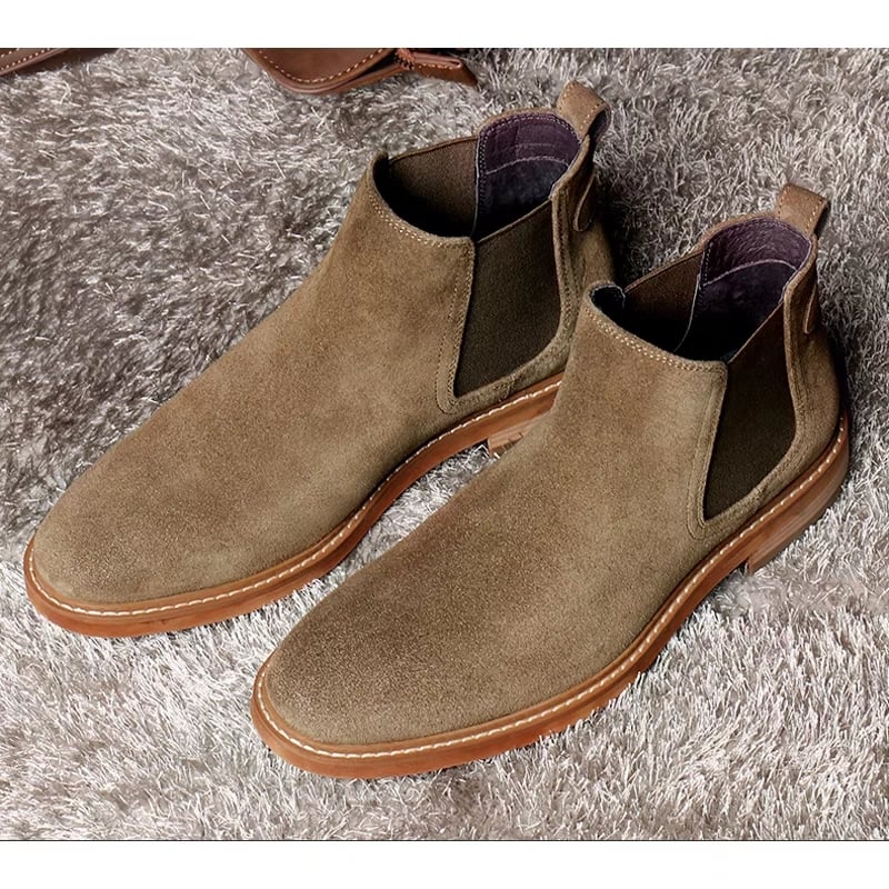 Muške gležnjače od nubuka, visoke, casual stil