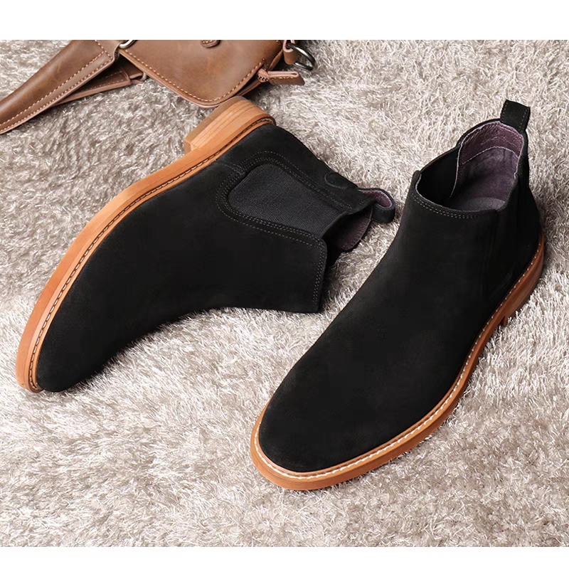Muške gležnjače od nubuka, visoke, casual stil