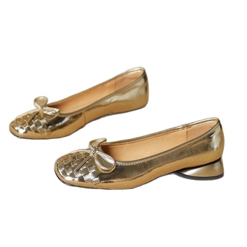 Ženske pletene slip-on loaferice s PU gornjim dijelom, EVA ulošak, injekcijski oblikovana potplat, niski klin 1–3 cm, ljetna obuća za slobodno vrijeme