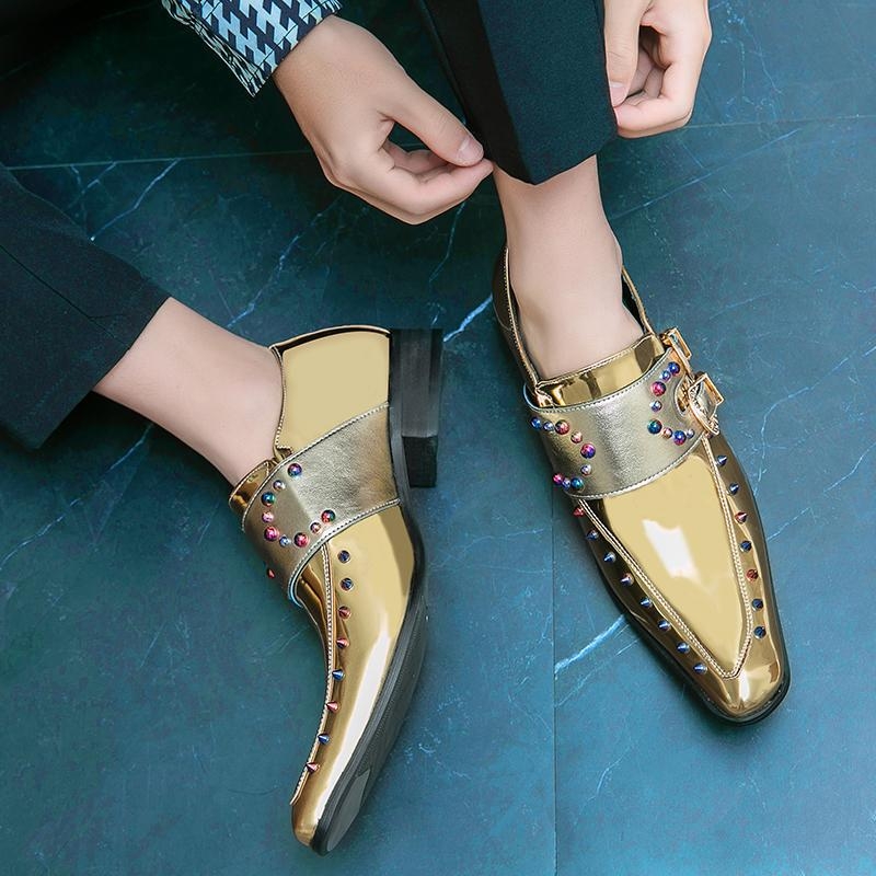 Muške Chelsea cipele od PU kože, oštar vrh, slip-on, svakodnevne kožne cipele, mrežasta podstava, lijepljena potplat