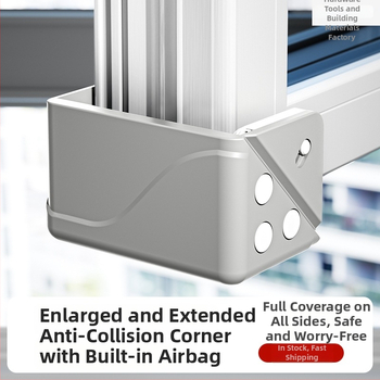 Hlinírový ochranný roh okna – proti kolícii, vnútorné otvorenie, ochranný kryt