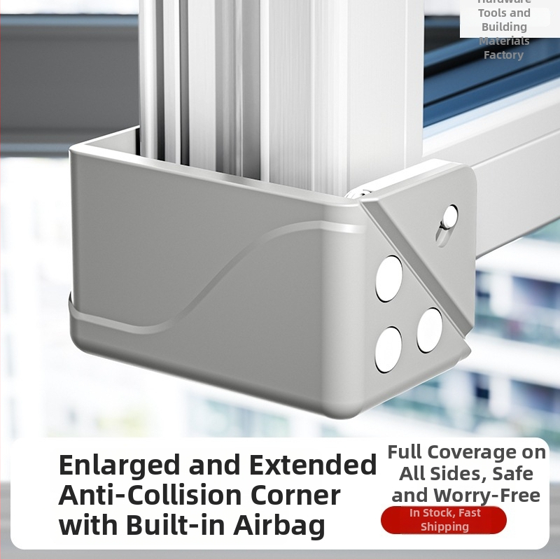 Hlinírový ochranný roh okna – proti kolícii, vnútorné otvorenie, ochranný kryt