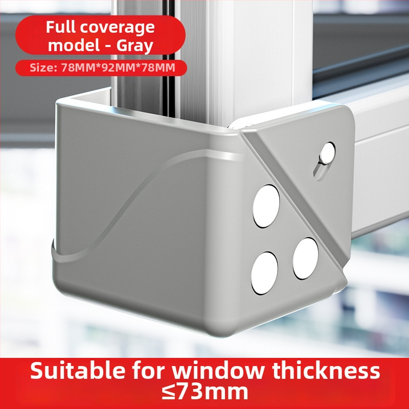 Hlinírový ochranný roh okna – proti kolícii, vnútorné otvorenie, ochranný kryt