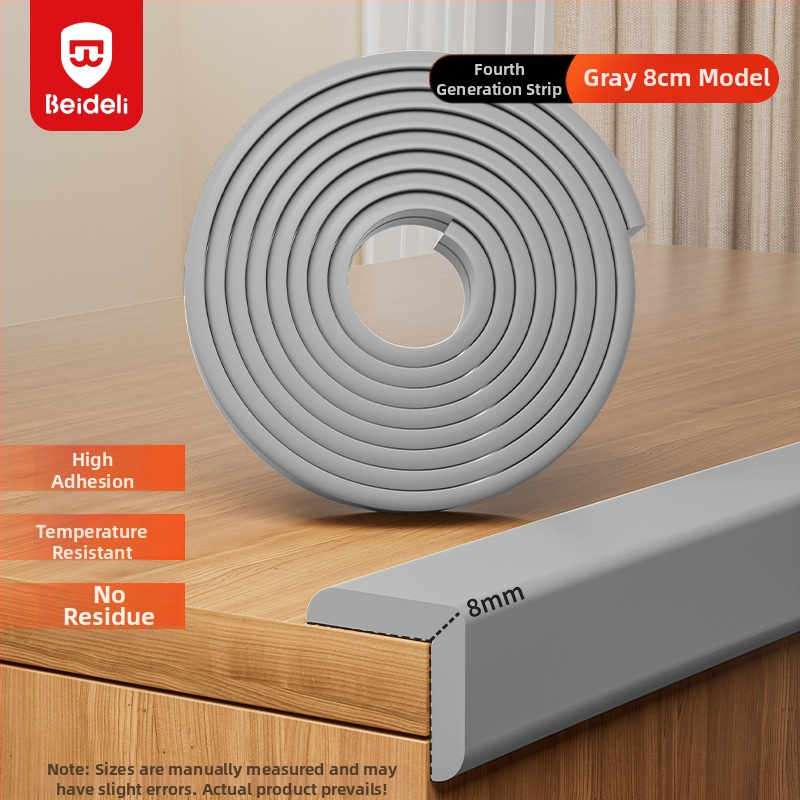 Bedeli ochranný pás proti nárazu rohu pre deti – ekologický, netoxický, ochrana rohu stola, štvorcový tvar, balenie 80 kusov