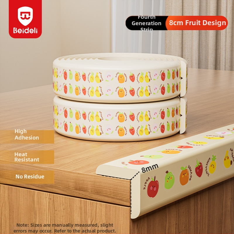 Bedeli ochranný pás proti nárazu rohu pre deti – ekologický, netoxický, ochrana rohu stola, štvorcový tvar, balenie 80 kusov