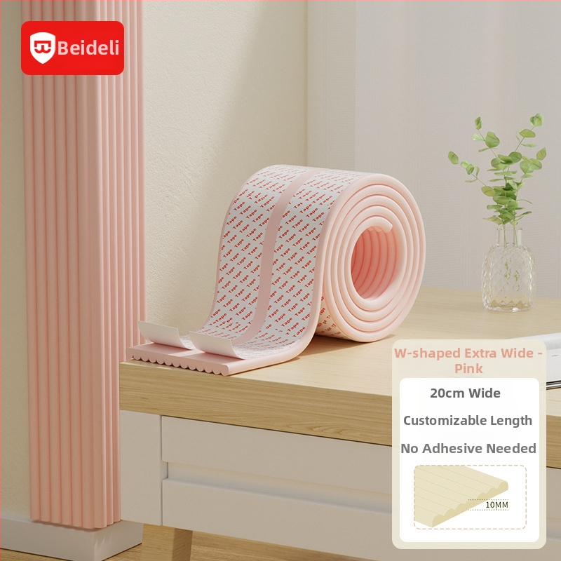 Bedeli ochranný pás proti nárazu rohu pre deti – ekologický, netoxický, ochrana rohu stola, štvorcový tvar, balenie 80 kusov