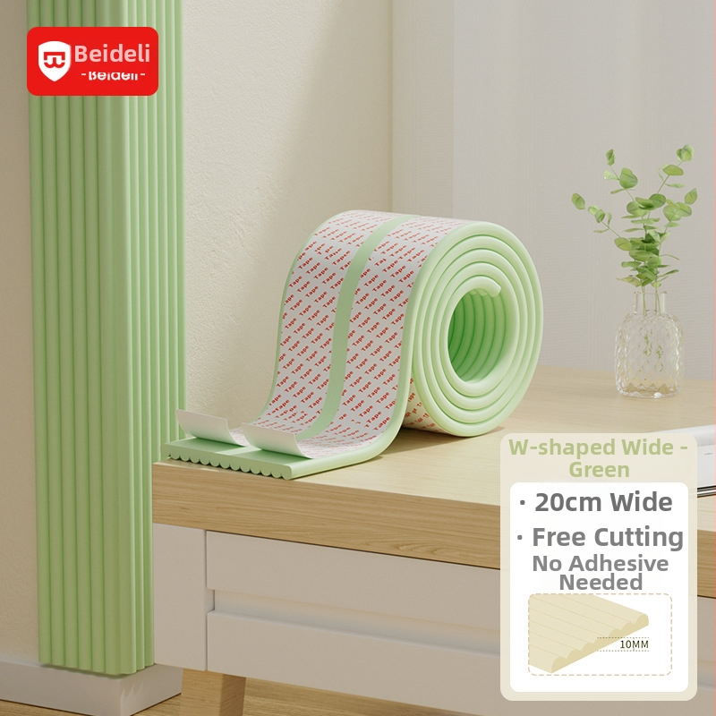 Bedeli ochranný pás proti nárazu rohu pre deti – ekologický, netoxický, ochrana rohu stola, štvorcový tvar, balenie 80 kusov