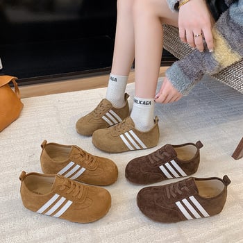 Ženske tenisice s debelim potplatom za povećanje visine, PU gornji dio, gumeni potplat, svakodnevni slip-on, 3–5 cm visina potplata