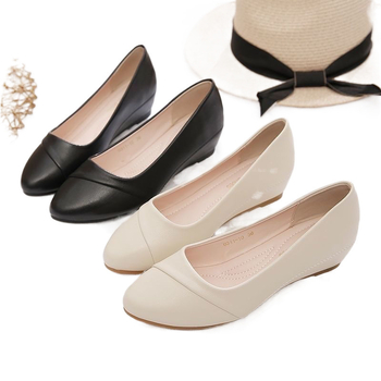 Cipele za stjuardese - ženske svakodnevne cipele s oštrim vrhom, klinasti pet 4–6 cm, gornji materijal: super vlakno, potplat: guma, unutarnja uložak PU