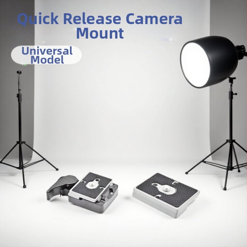 Foto/video stativ s glavom za brzo otpuštanje i pločom, aluminijska legura, težina 0.2 kg, vertikalno rotiranje 90°, horizontalno rotiranje 1°