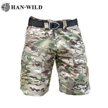 Șorturi tactice outdoor, model camuflaj, țesătură din amestec, unisex, potrivite pentru vară și primăvară, pentru alergare, ciclism și drumeții