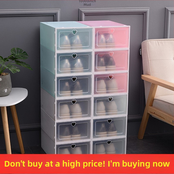 Škatľa na topánky, sada 20 kusov, priehľadný plast, viacposchodová skrinka na topánky, jednoduchý a moderný dizajn, so sedením