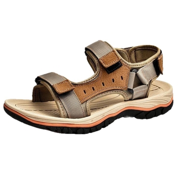 Muške ljetne sandale za outdoor putovanja, otvorenog prsta, Velcro kopča, prozračni gornji dio od super vlakana, gumena potplata