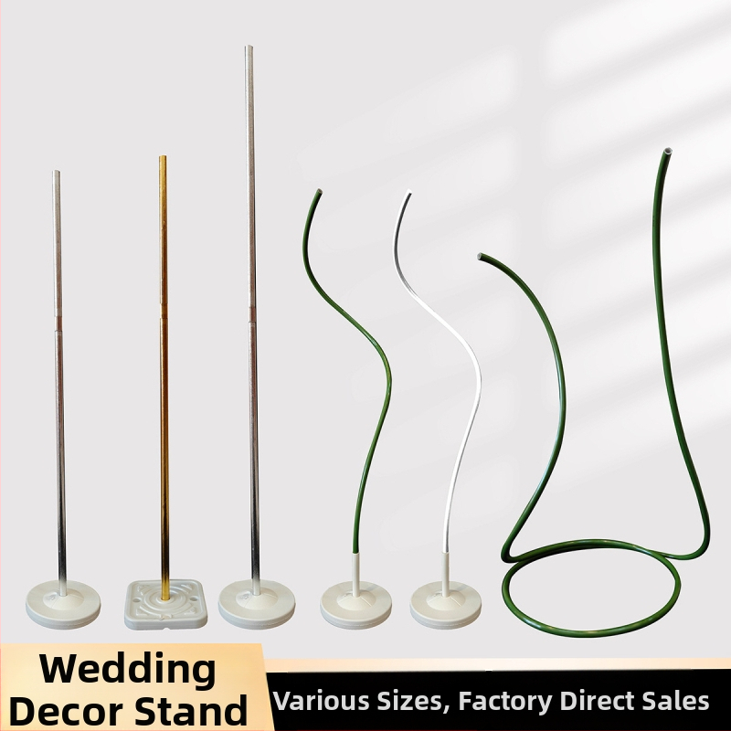 Vjenčani luk balona s bazom napunjenom vodom, teleskopskim stativom, plastičnim stupovima i KT pločom za dekoraciju