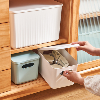 BDO κάδος αποθήκευσης μικροαντικειμένων – PP επιτραπέζιος οργανωτής, χωρητικότητα 5–10 L, πολυλειτουργικός, ανθεκτικός στη σκόνη και στην υγρασία, μοντέρνος μινιμαλιστικός σχεδιασμός, μοντέλο BDO-6220