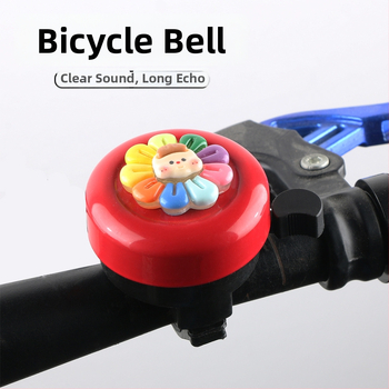 Slnečnicový detský zvonček na bicykel – Značka KUTUDAKE, Model Sunflower, Materiál: plast a hliník, Balenie: Taška